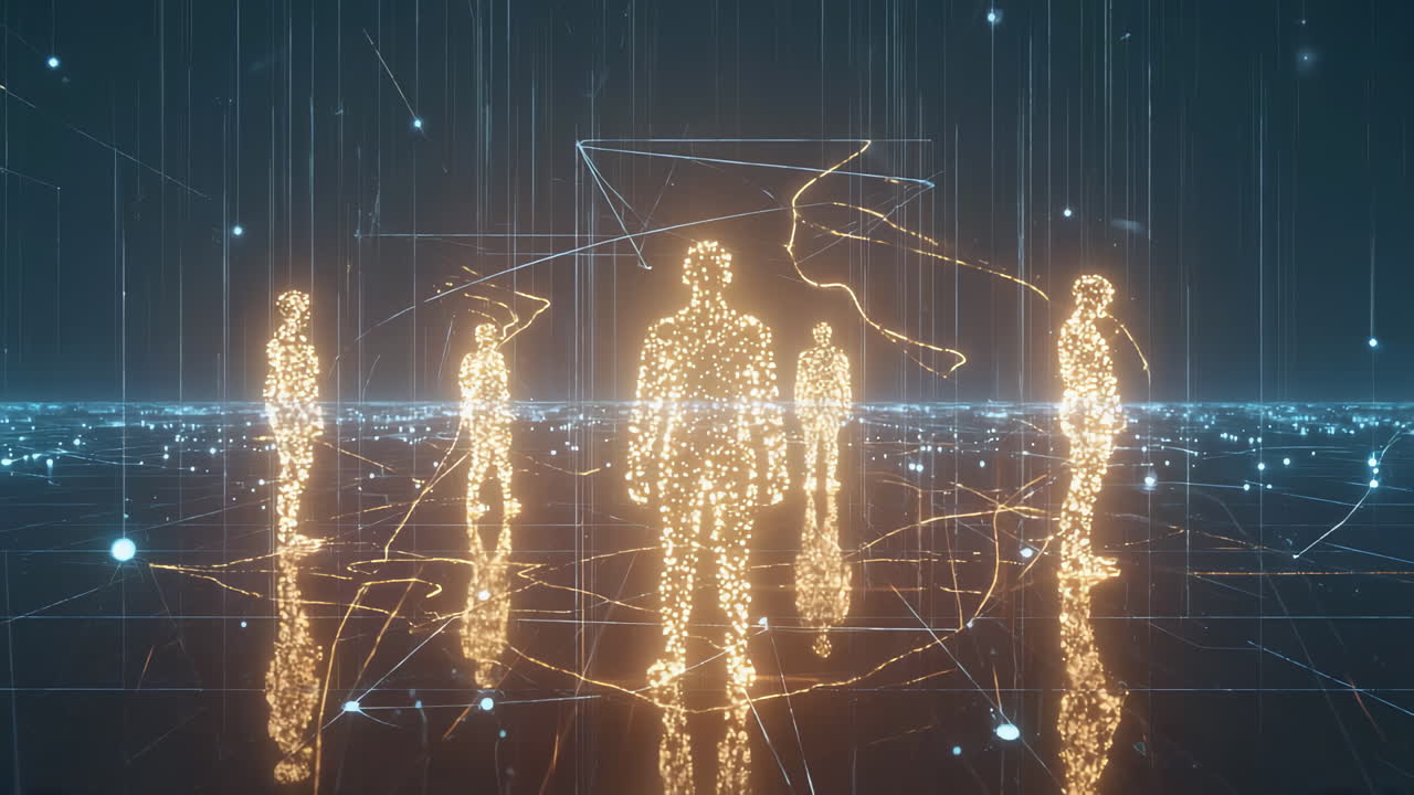 Futuristic digital shield with glowing blue lines, symbolizing cybersecurity, firewall protection and information safety