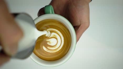 tulip swan free pour latte art, coffee art 4k