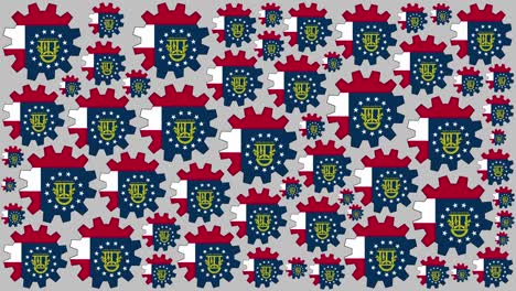 georgia bandera del estado de los estados unidos marchas giratorias fondo