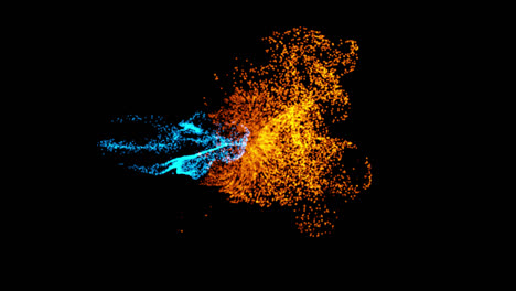 abstract particle explosion