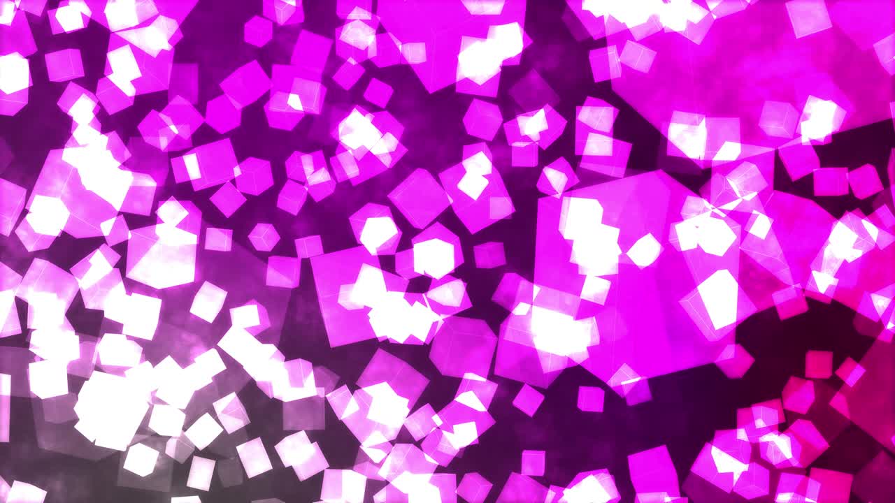 큐브 떠다니는 입자 애니메이션 모션 그래픽