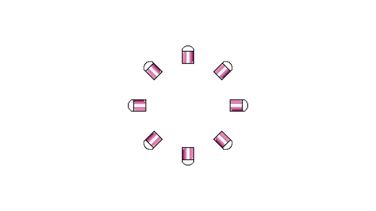 Pixel Art Eraser Spinning Circle Animated Overlay Transparent 30fps (1)