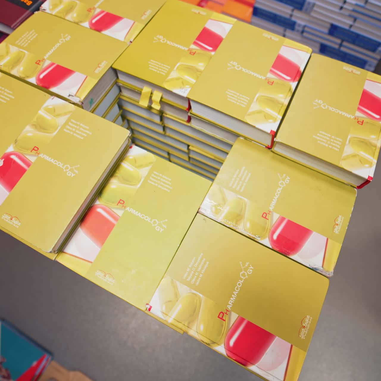 Shot inside the university library