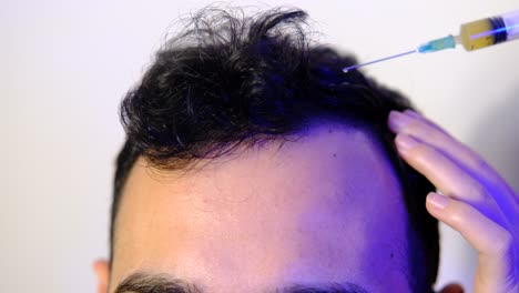 inyección para el cuidado del cabello