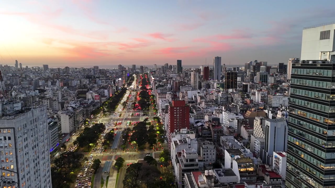 Twilight Above Buenos Aires - City Lights and Sunset Sky 4