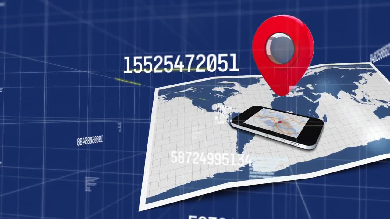 animación del procesamiento de datos científicos a través de teléfonos inteligentes y mapas