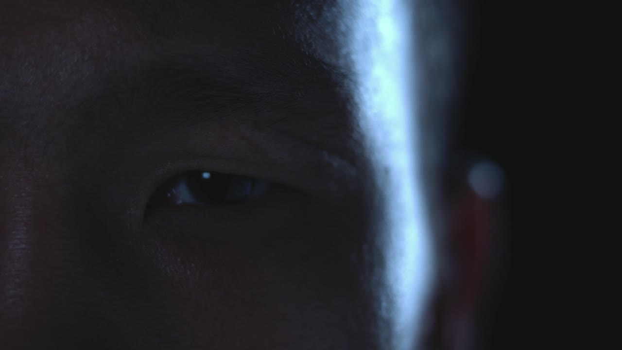 primer plano de los ojos y la cara de una persona