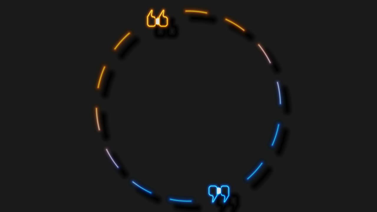 발언 거품 추상 레이저 네온 프레임 모션 배경