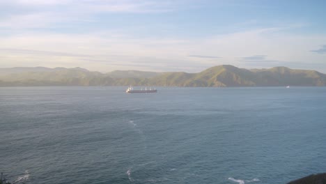 san francisco bay area and ship sailing the bay