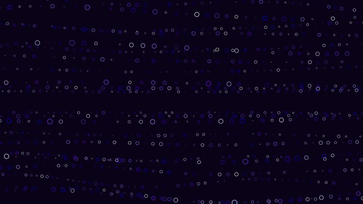 Digital circuit black and blue grid with white dots and lines