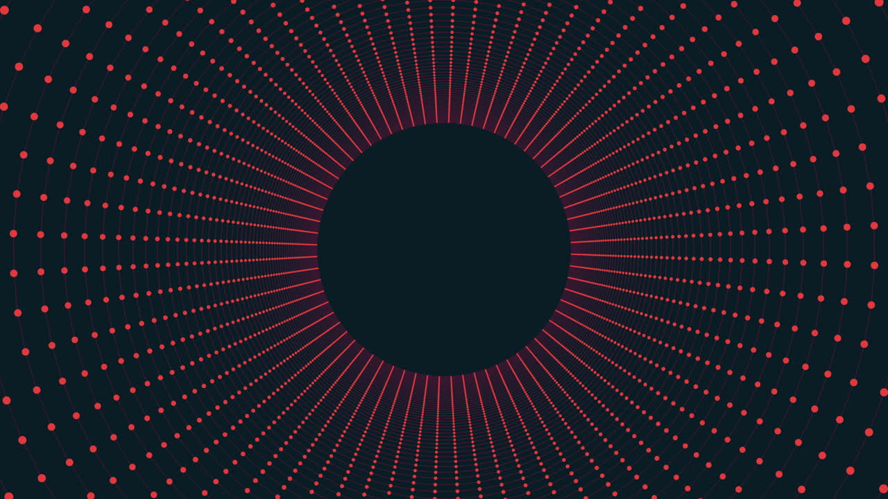 universo de puntos rojos patrón intrincado y llamativo con enfoque central