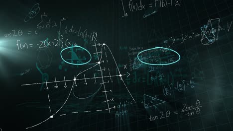 Mathematical-equations-floating-against-black-background
