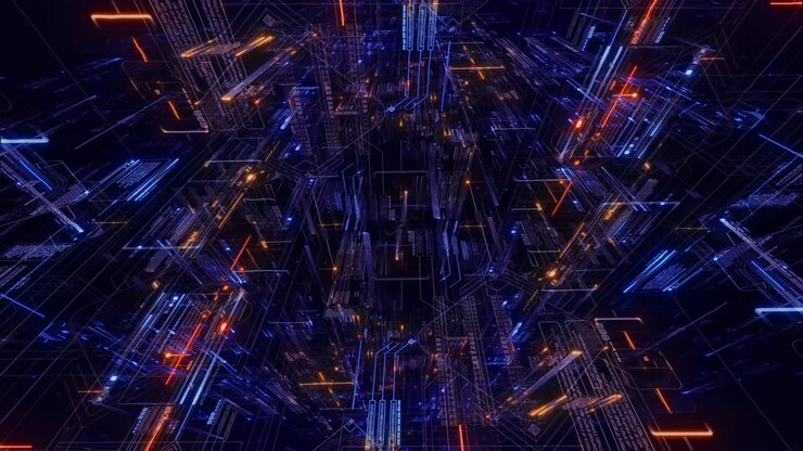 Paese delle meraviglie dell'animazione CG futuristica