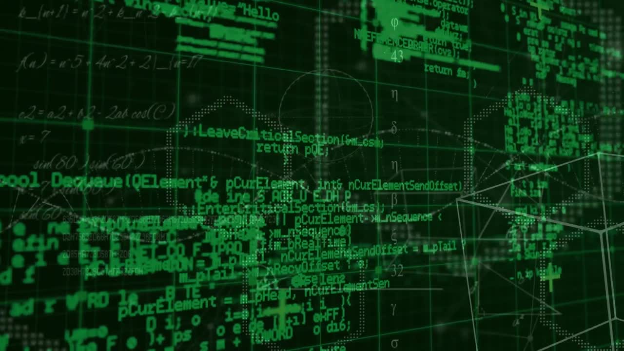 animación del procesamiento de datos sobre la red