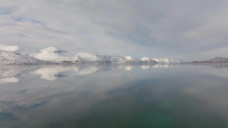 aerial view ringvassoya island in north norway