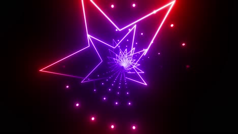 neon ster tunnel beelden