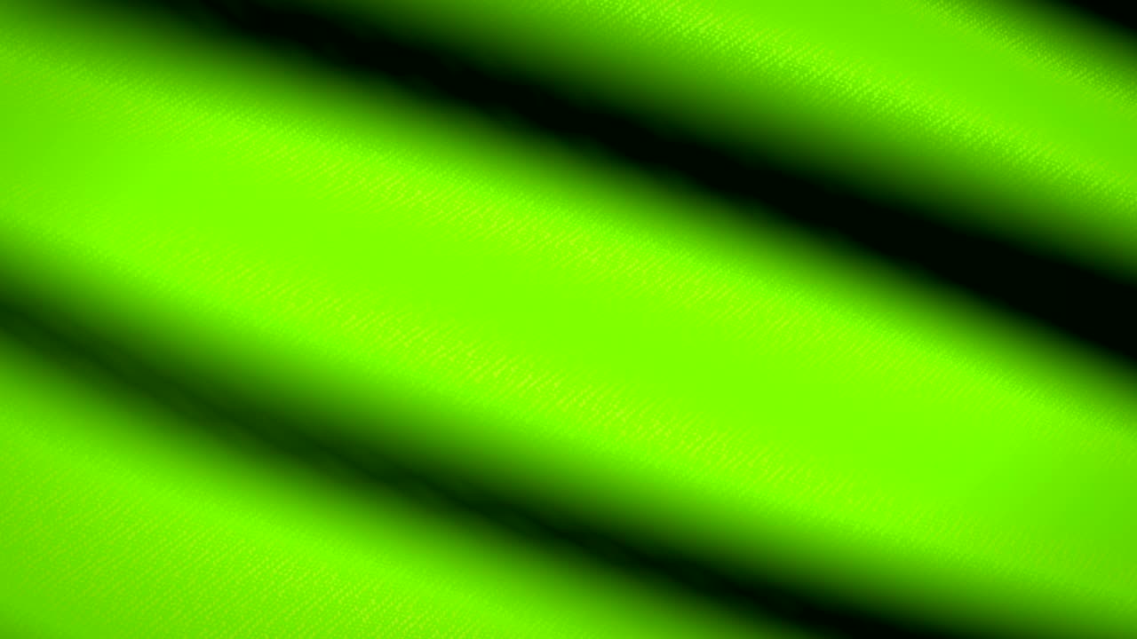 bandera verde ondeando fondo textil con textura. animación de bucle sin costuras. pantalla completa. movimiento lento. video en 4k