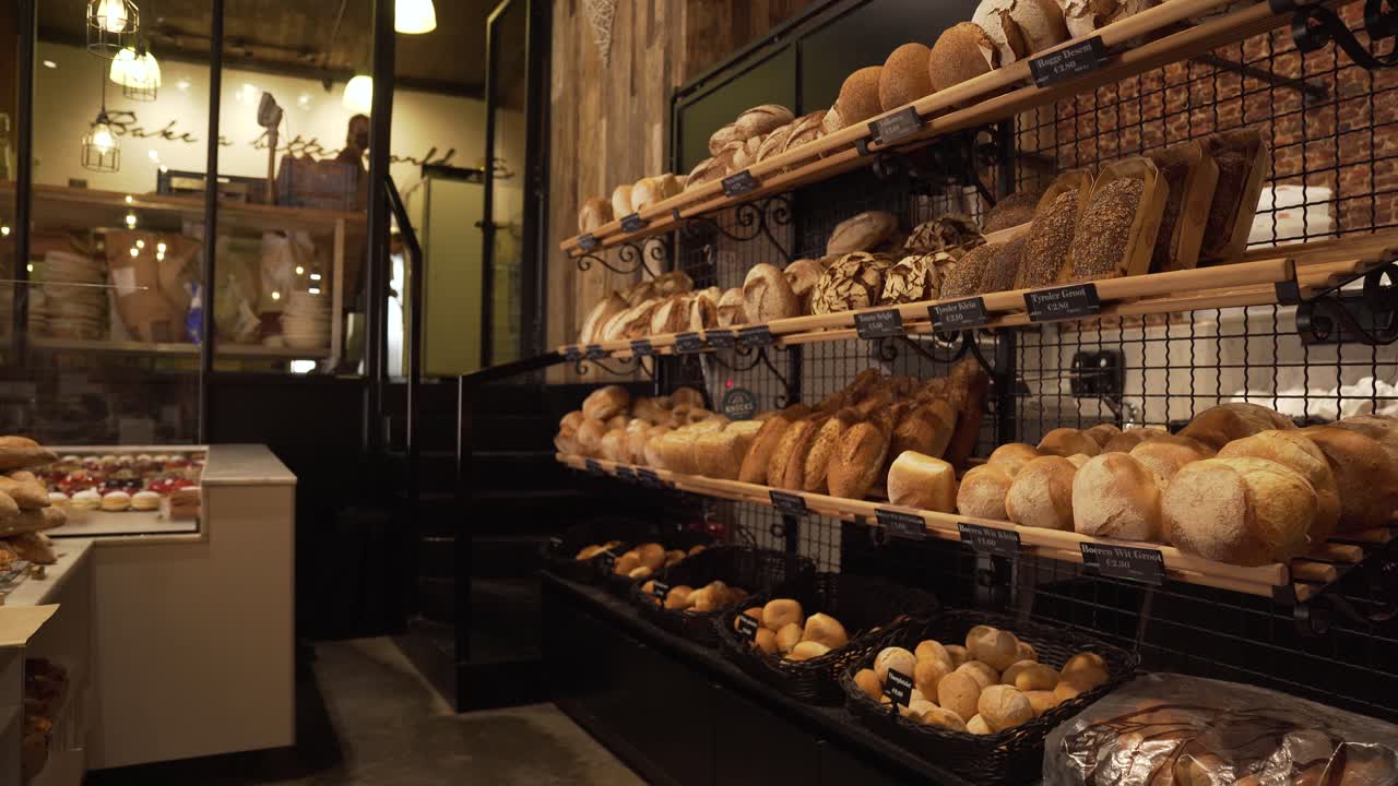 Typical bread at Belgian bakery
