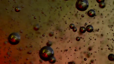 animación de agua contaminada con productos químicos en la suciedad y bacterias que se desplazan hacia el exterior.