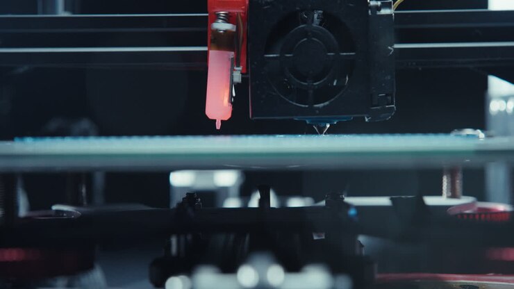 Impressão 3D em andamento