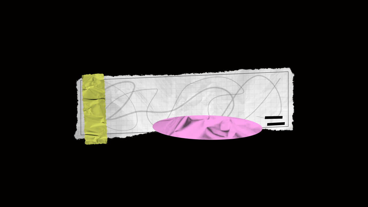 Unusual Paper Lower Third 03 On Alpha