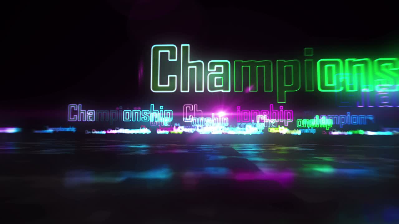 챔피언십 에스포트 게임 추상 루프 가능한 하이퍼스페이스 애니메이션