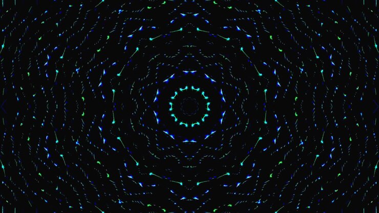 Abstract Kaleidoscope pattern with full colors. Magic mandala. 4k