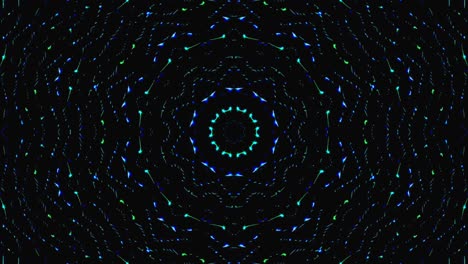 patrón de kaleidoscopio abstracto con colores completos. mandala mágica. 4k