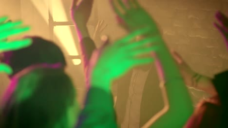slowly waving hands