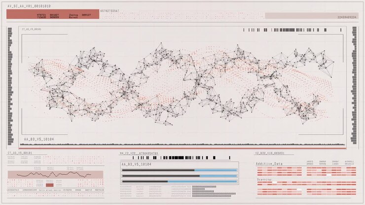 Digital generated dna structure