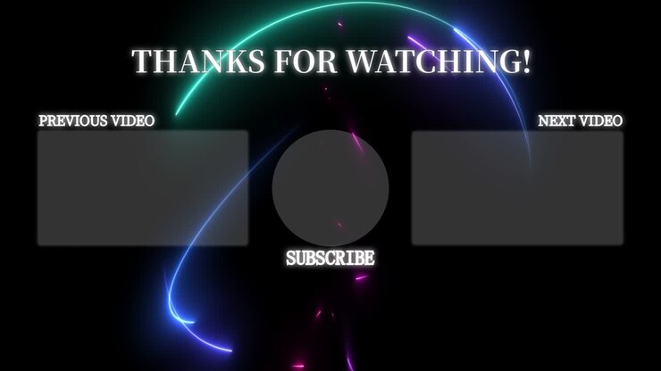 Motion graphics eleganti e accattivanti per schermata finale