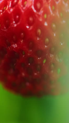 close up of a strawberry