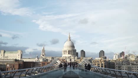 st. paul's cathedral and millennium bridge, london