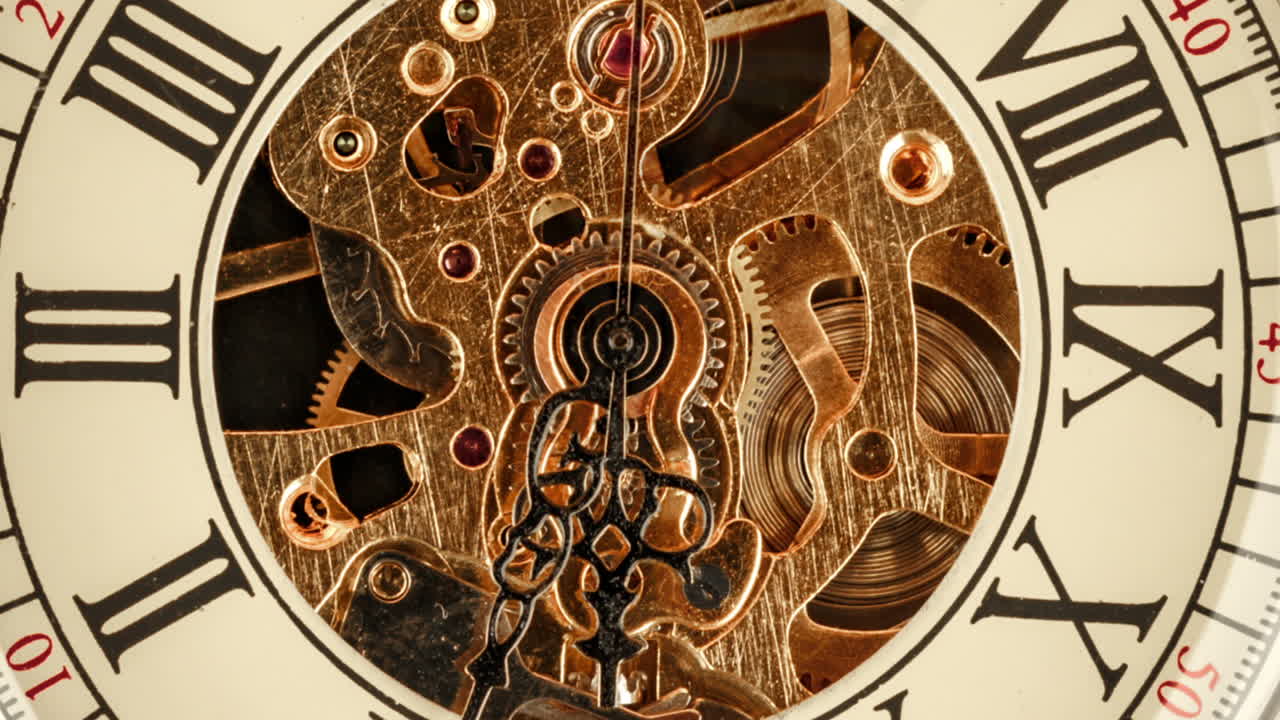 Spiral clock track of time