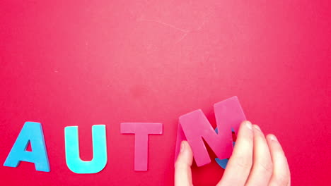 autism spelled out in colourful letters with awareness ribbon