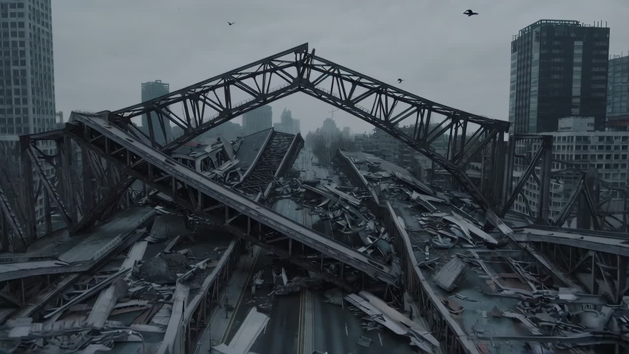 Collapsed City Bridge