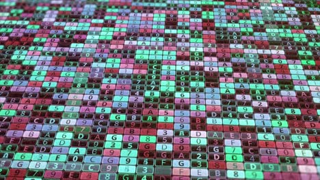 cuadrícula de datos abstractos
