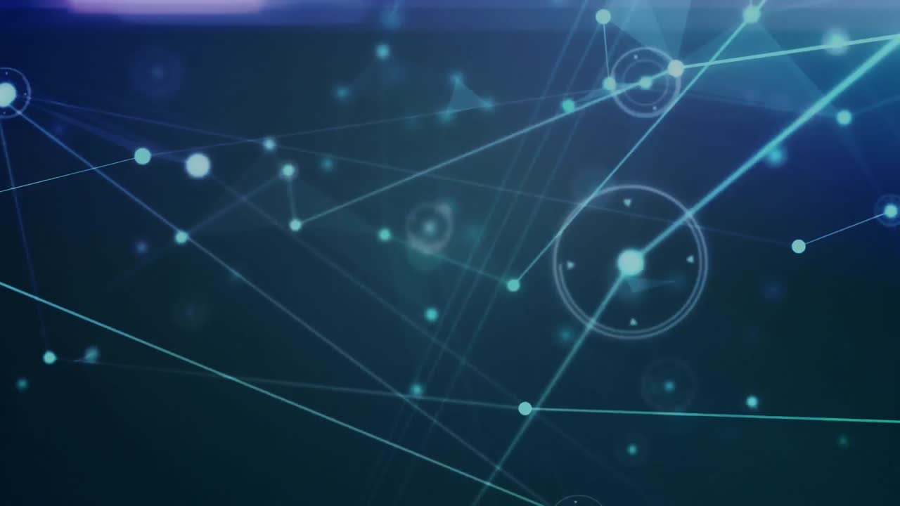 animación de la red de conexiones con puntos