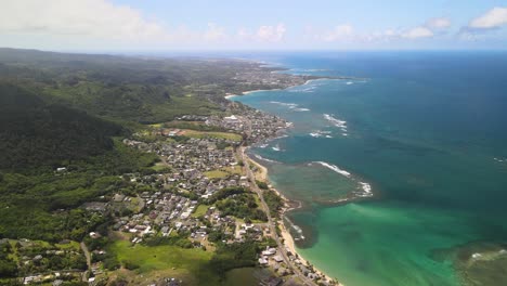 top view of a coastline on the east side of hawaii