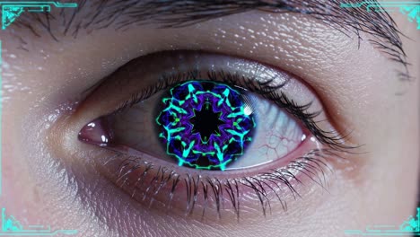 futuristic eye scan