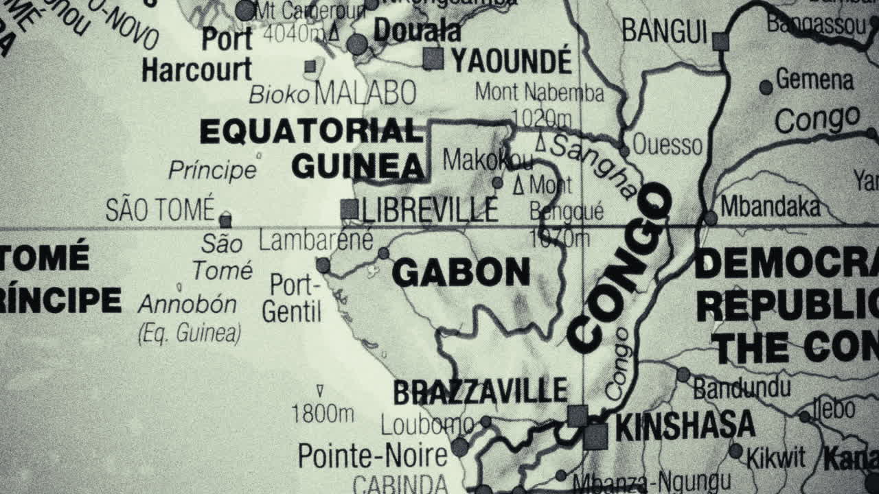 Detailed political map of Central Africa