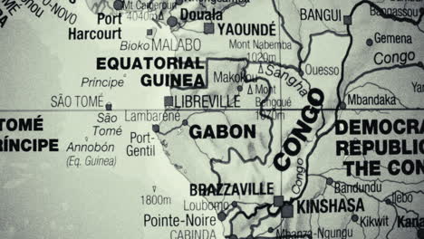 detailed political map of central africa