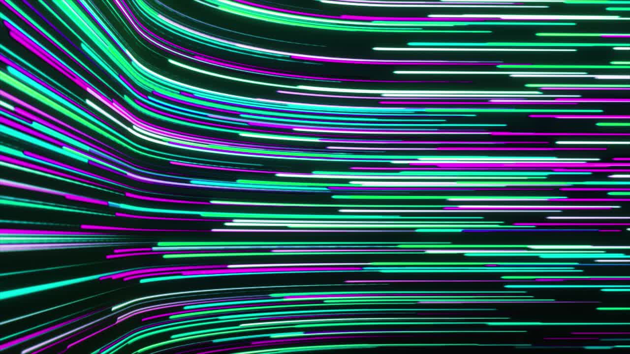Abstract Background With Colorful Glowing Lines