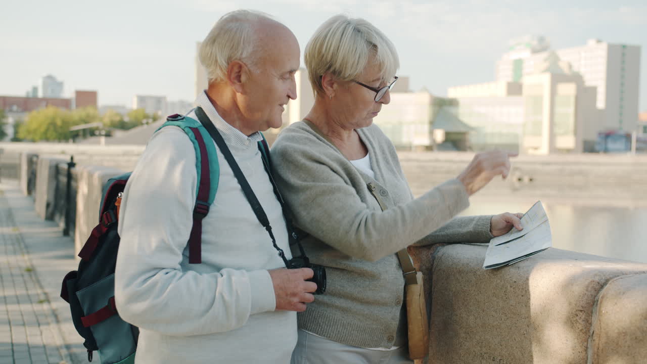 Senior Couple Exploring a City