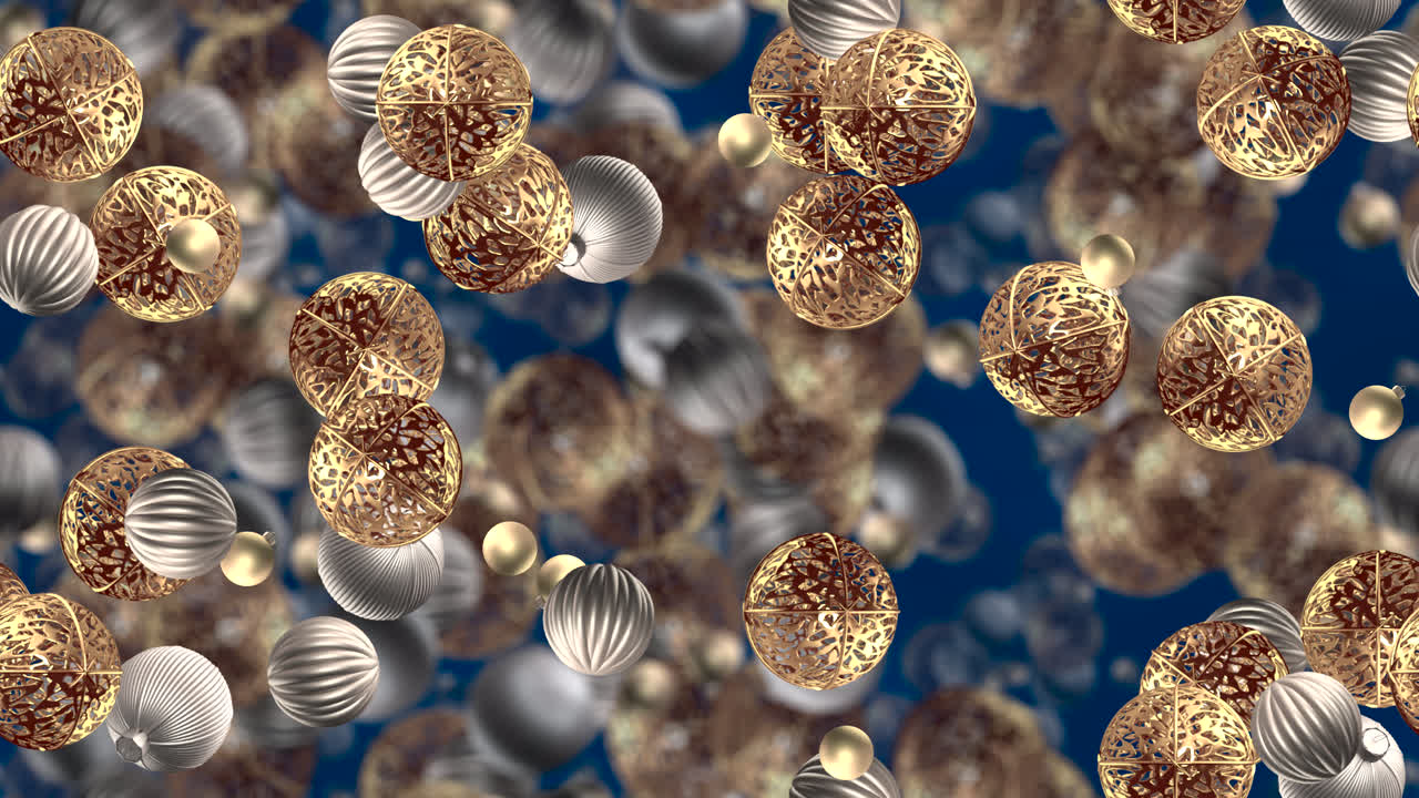 크리스마스 값싼 물건 배경 루프 타일 실버 블루 소용돌이