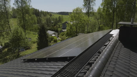 residential rooftop solar panel installation