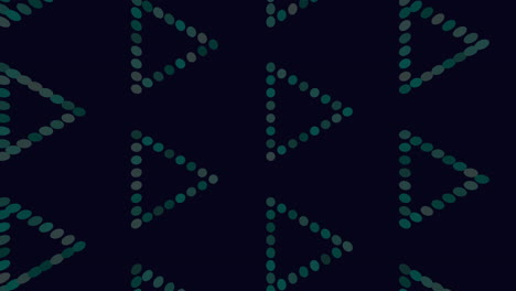 neon triangle on a dark background