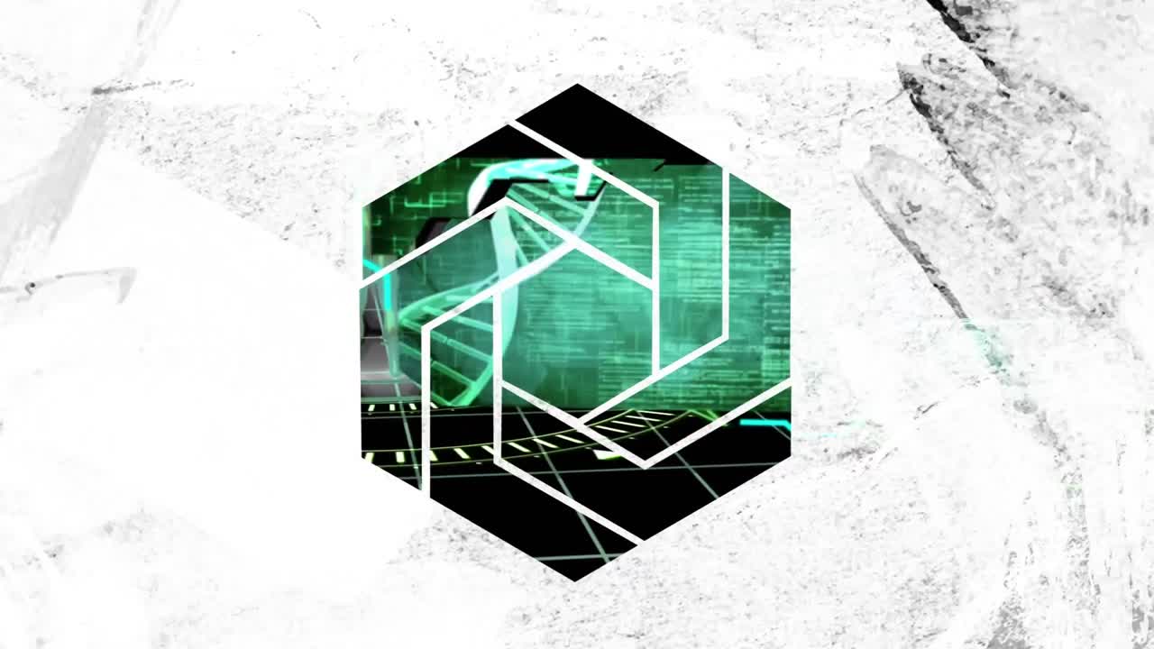 animación del cuerpo humano, patrón y procesamiento de datos científicos con hilos de adn