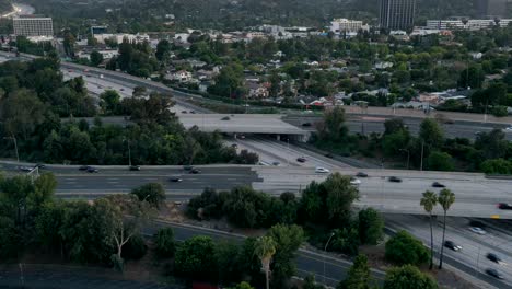 rush hour traffic aerial timelapse