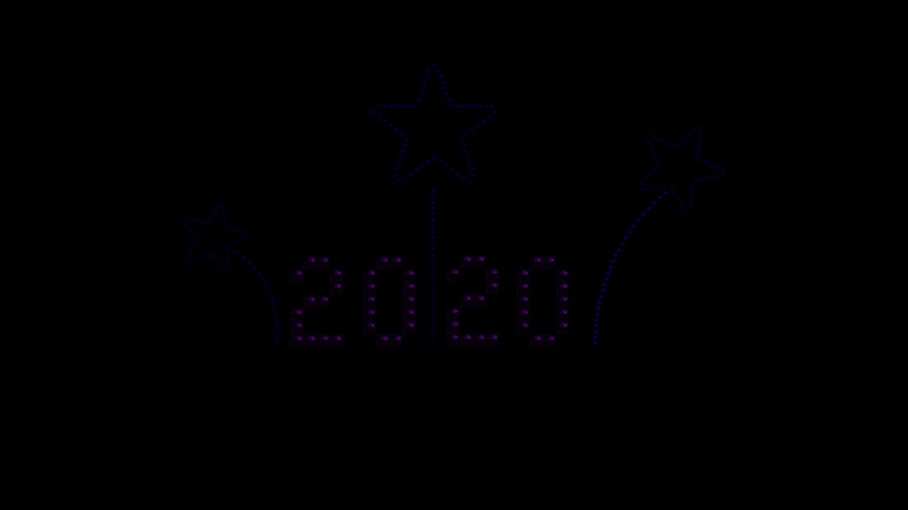 Logo luminoso a pixel LED 2020